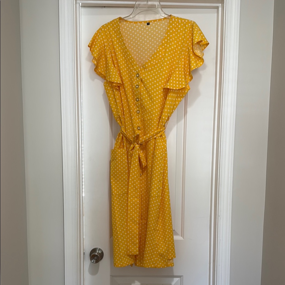 Yellow Polka Dot Dress